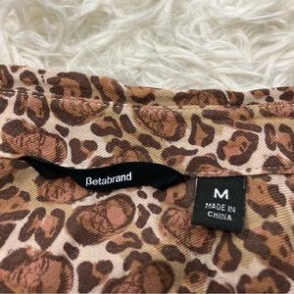 Betabrand Ruth Bader Ginsburg Leopard L/S Shirt - M ⚖️ - Picture 3 of 4